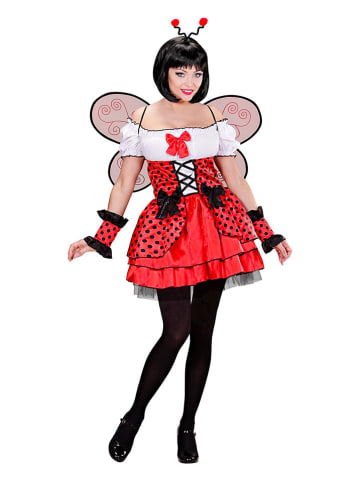 Carnival Party 4-częściowy kostium "Ladybird" w kolorze czerwono-białym