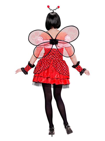 Carnival Party 4-delige kostuum "Lieveheersbeestje" rood/wit