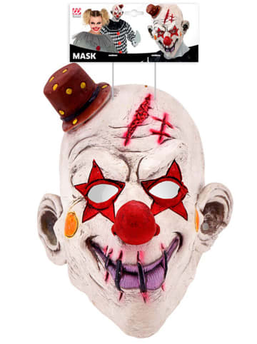 Widmann Masker "KILLER CLOWN" wit/rood