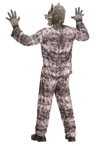 Carnival Party 3-delig kostuum "WEERWOLF" antraciet/wit