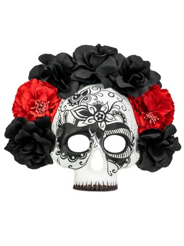 Widmann Maske "DIA DE LOS MUERTOS" in Schwarz/ Rot