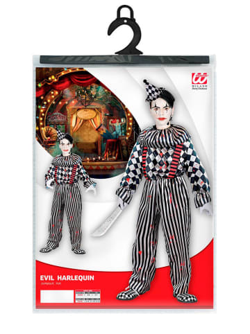 Widmann 2-częściowy kostium "RETRO CLOWN" w kolorze czarno-białym