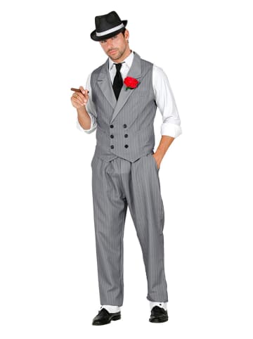Carnival Party 3tlg. Kostüm "Gangster" in Grau