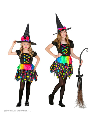 Carnival Party 2-delig kostuum "Heks" meerkleurig/zwart