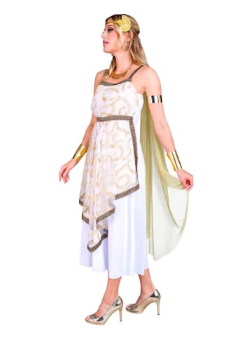 Carnival Party 3-częściowy kostium w kolorze złoto-białym