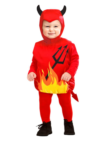 Carnival Party 2-częściowy kostium "Puffy Devil" w kolorze czerwonym