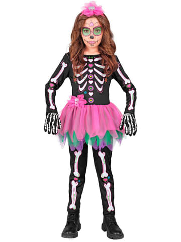 Widmann Kostüm "SKELETT" in Schwarz/ Pink