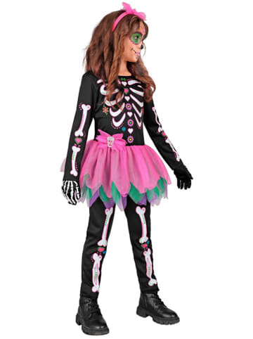 Widmann Kostüm "SKELETT" in Schwarz/ Pink