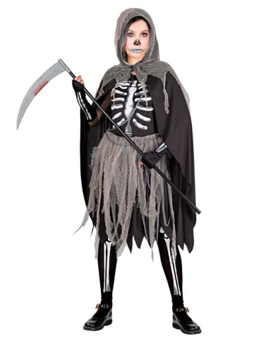 Widmann Kostuum "SENSEGIRL" grijs/zwart