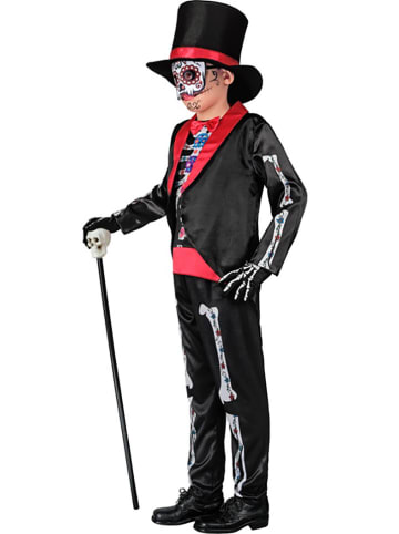 Widmann Kostuum "DIA DE LOS MUERTOS" zwart/rood