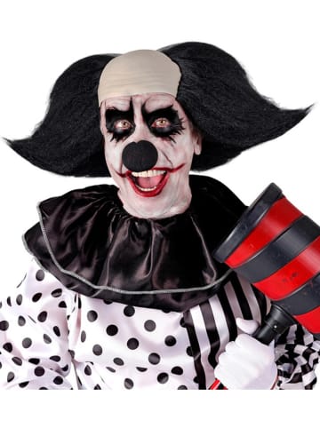 Widmann Killerclown kale met zwart haar zwart