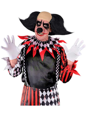 Widmann Killerclown kale met zwart haar zwart