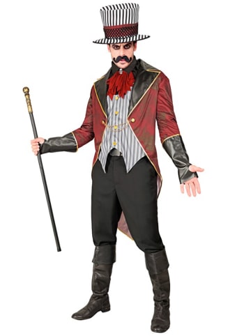 Widmann Kostuum "KWADE CIRCUSDIRECTEUR" rood/zwart