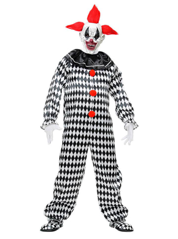 Widmann Kostümoverall "CIRCUS CLOWN" in Schwarz/ Weiß