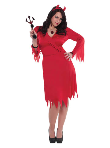 Carnival Party 2tlg. Kostüm "Teufelin" in Rot