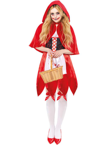 Carnival Party 3-delig kostuum "Little Dead Riding Hood" rood