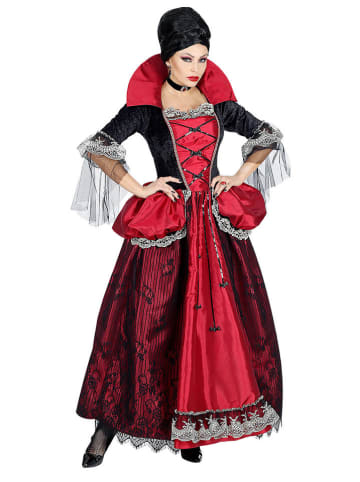 Widmann 2tlg. Kostüm "VAMPIRIN" in Rot/ Schwarz