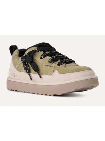 UGG Leder-Sneakers "Lowmel" in Beige/ Grün