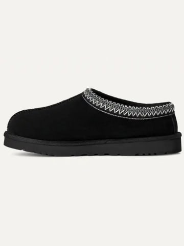 UGG Skórzane kapcie "Tasman II" w kolorze czarnym