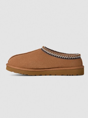 UGG Leder-Hausschuhe "Tasman II" in Hellbraun