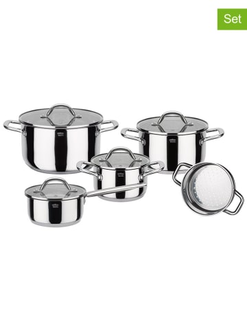 GSW 9tlg. Kochgeschirr-Set ''Meran'' in Silber