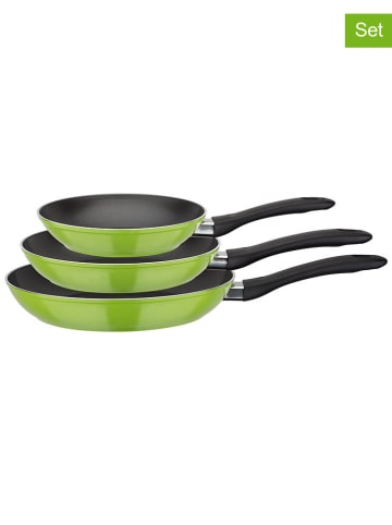 GSW Patelnie (3 szt.) "Nova" w kolorze zielonym