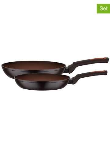 GSW 2-delige set: braadpannen "Terra" zwart