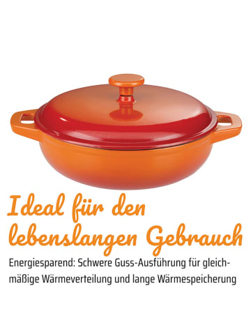 GSW 2tlg. Set: Schmortopf ''Shadow'' in Orange - Ø 30 cm