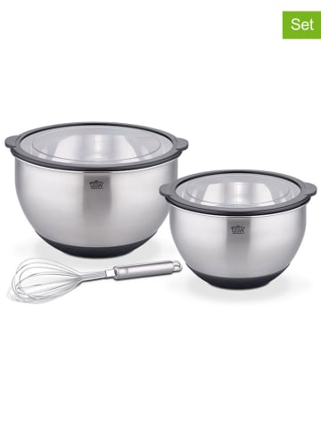 GSW 3tlg. Rührschüsseln-Set ''Primo'' in Silber