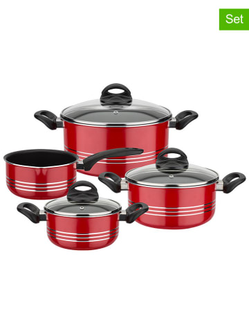 GSW 7-delige kookgereiset "Milano" rood