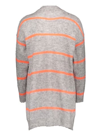miss goodlife Cardigan in Grau/ Orange