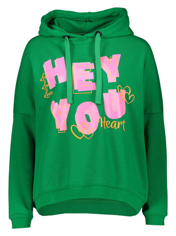 miss goodlife Bluza "Hey You" w kolorze zielonym