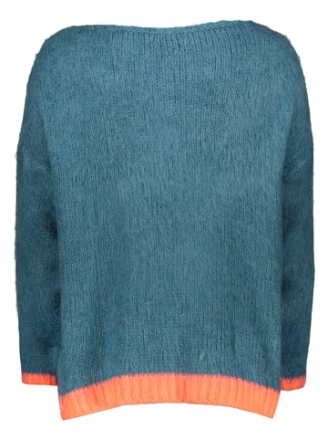 miss goodlife Pullover "Star" in Petrol/ Apricot