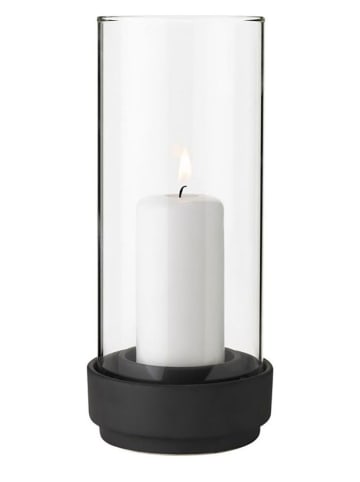 Stelton Świecznik w kolorze czarnym - wys. 24,5 x Ø 11,5 cm
