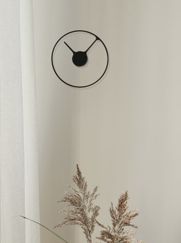 Stelton Zegar ścienny w kolorze czarnym - Ø 30 cm