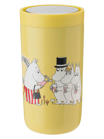Stelton Kubek termiczny "To Go Click - Moomin" w kolorze żółtym - 200 ml