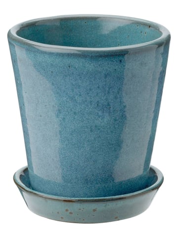 Knabstrup Kruidenbloempot "Knabstrup" blauw - (H)12 x Ø 10,5 cm