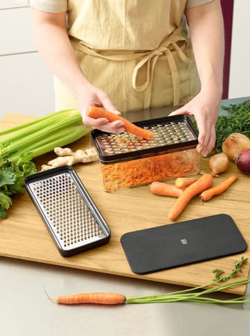 RIG-TIG Reibe mit Behälter in Schwarz - (B)22,7 x (H)11 x (T)11,6 cm