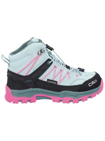 CMP Leder-Trekkingboots "Rigel Mid" in Hellblau/ Pink