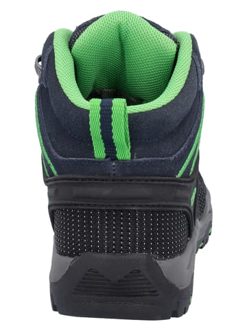 CMP Botki trekkingowe "Rigel" w kolorze czarno-granatowo-zielonym