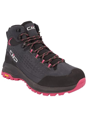 CMP Leder-Trekkingboots "Vertyx Mid" in Anthrazit/ Pink