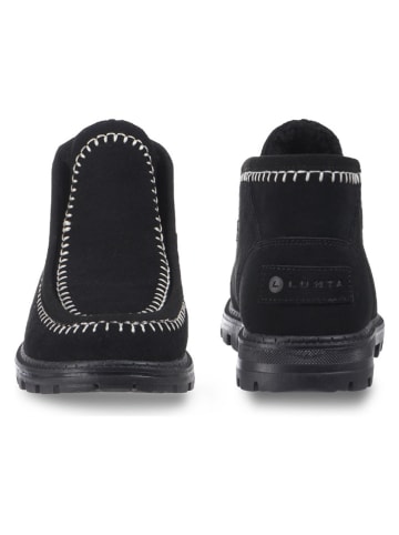 LUHTA Leder-Winterboots "Paras" in Schwarz