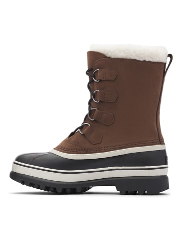 Sorel Leren winterboots "Caribou" bruin