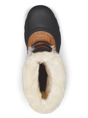 Sorel Skórzane botki zimowe "Snow Angel" w kolorze jasnobrązowym