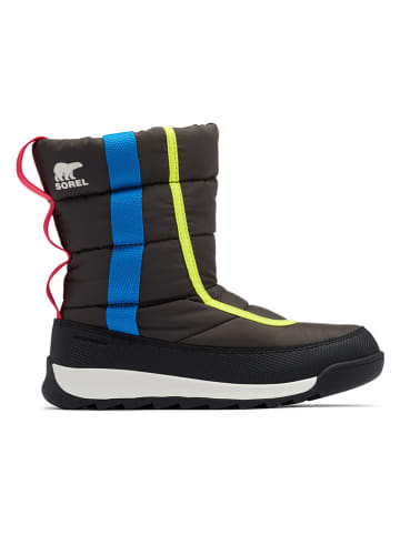 Sorel Winterboots "Whitney II Puffy" in Schwarz/ Blau/ Gelb