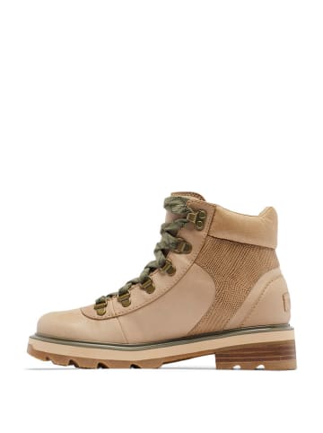 Sorel Skórzane botki "Lennox" w kolorze beżowym