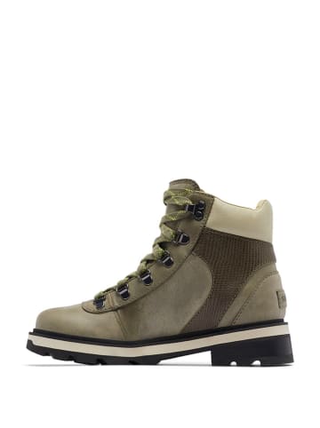 Sorel Skórzane botki "Lennox" w kolorze khaki