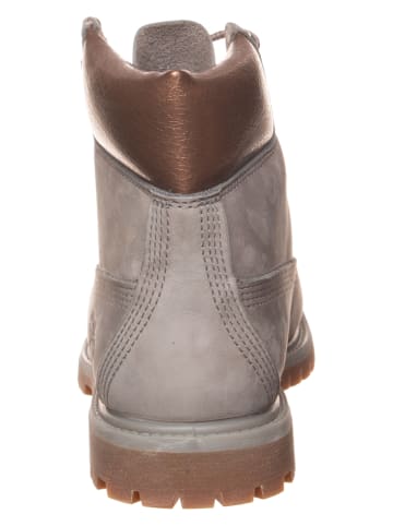 Timberland Leren boots grijs/lichtbruin