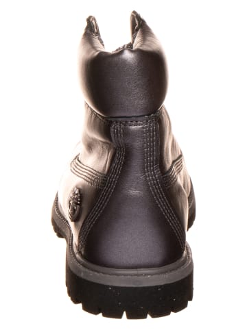 Timberland Skórzane botki "Premium" w kolorze srebrnym