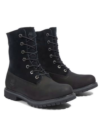 Timberland Skórzane botki w kolorze czarnym